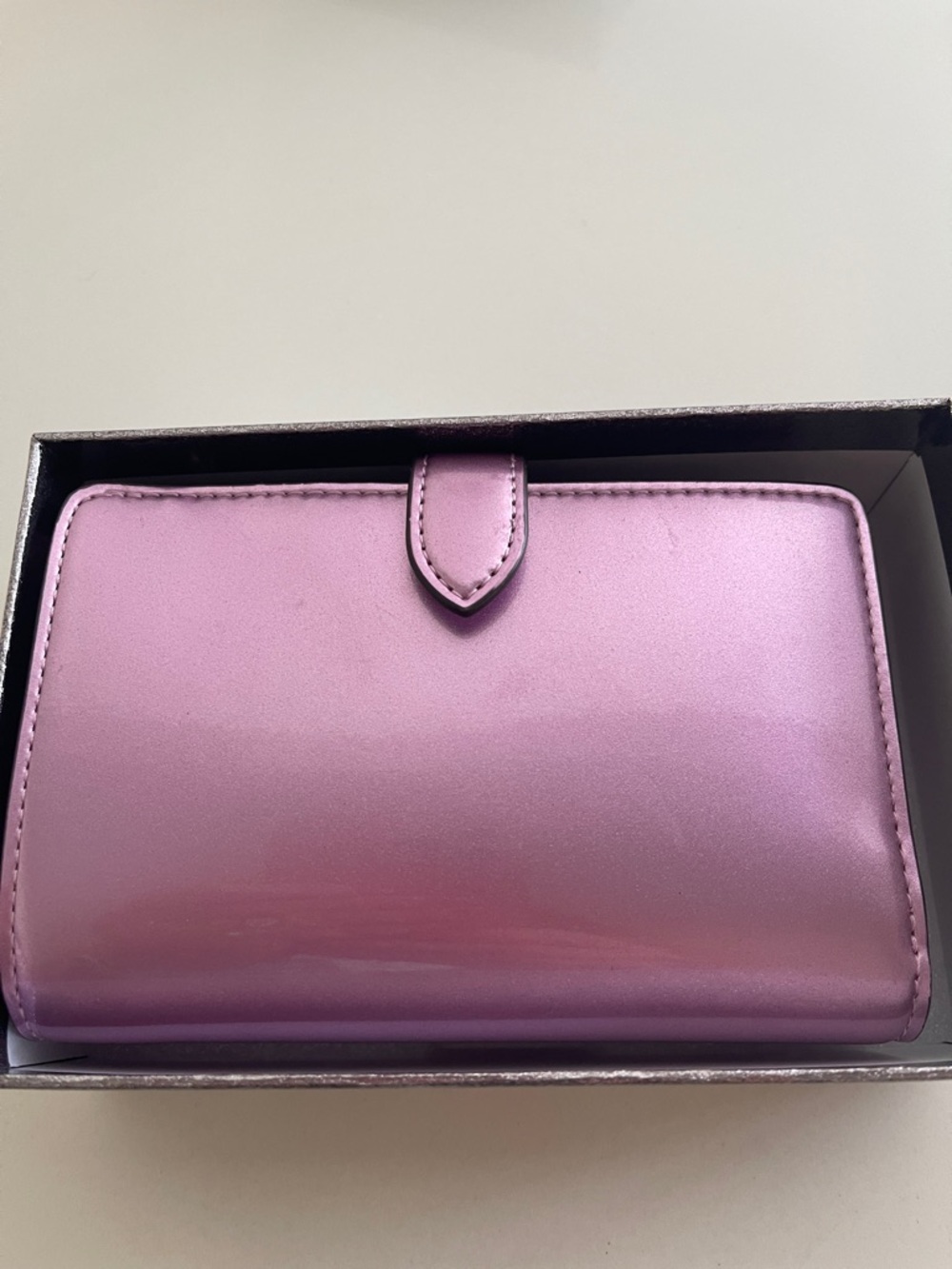 kate spade pink metallic continental wallet - Picture 3 of 8